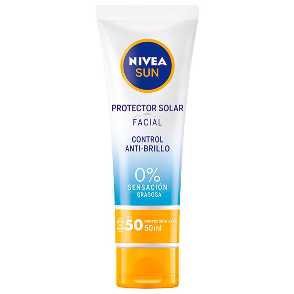 NIVEA SUN PROTECTOR SOLAR FACIAL CONTROL BRILLO FPS 50 X 50 ML.